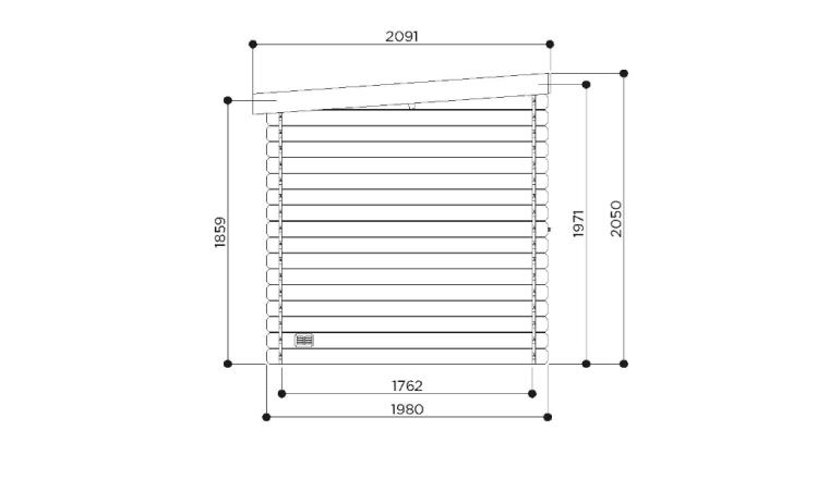 Abri de Jardin Bois GARAGE TRADITIONAL 18,19 M² - Solid