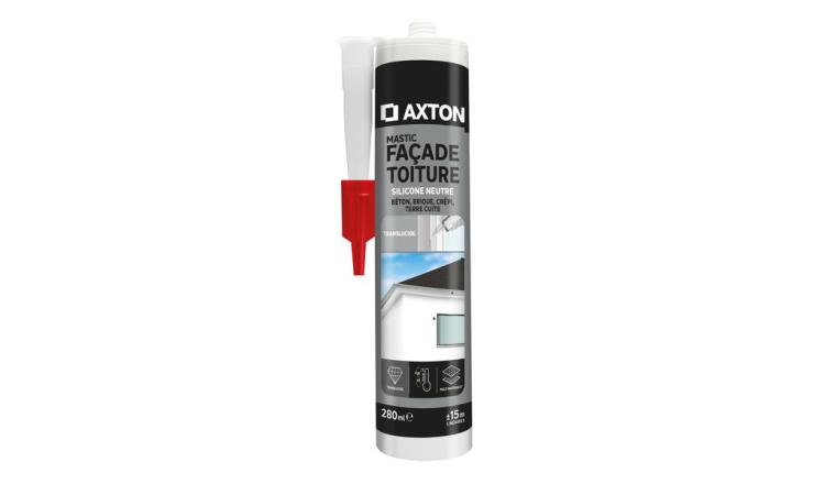 MASTIC ETANCHEITE FACADE TOITURE SILICONE NEUTRE AXTON TRANSP 280ML