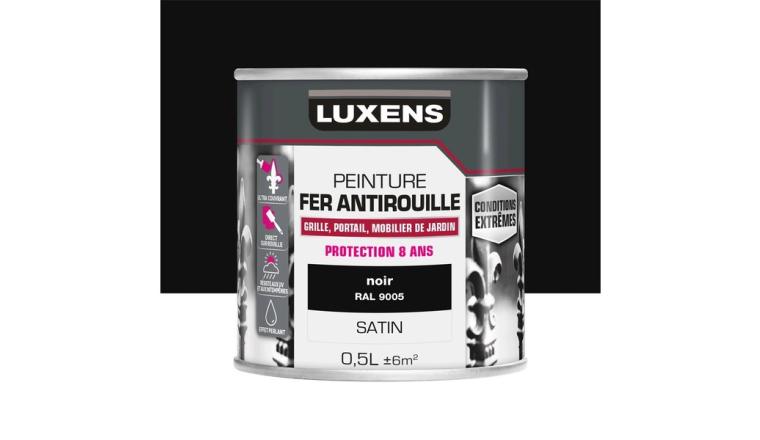 PEINTURE FER EXTERIEUR NOIR SATINE 0.5L