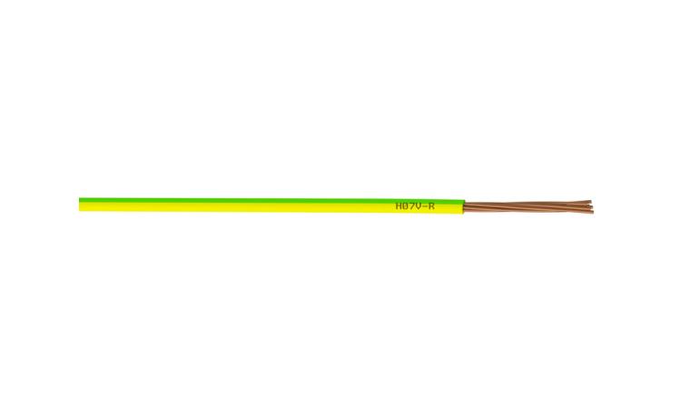 CABLE HO7VR 16MM2 VERT/JAUNE LE METRE