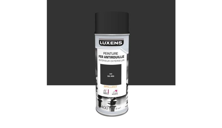 PEINTURE AERO FER NOIR BRIL 0.4L LUXENS