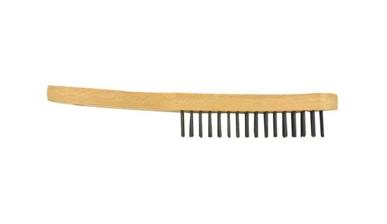 BROSSE MCHE 4RG ACIER ROND