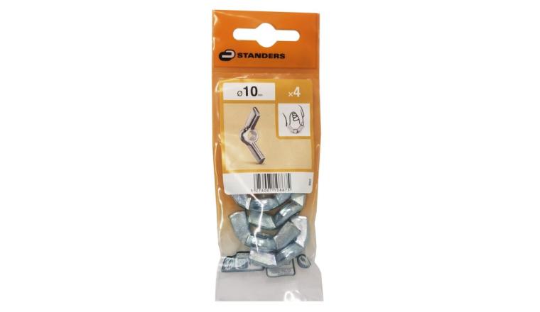 ECROU OREILLES 10 ZN S4