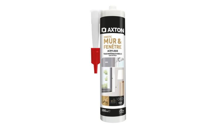 MASTIC MURS  FENETRES ACRYLIQUE AXTON GRIS CARTOUCHE 280ML