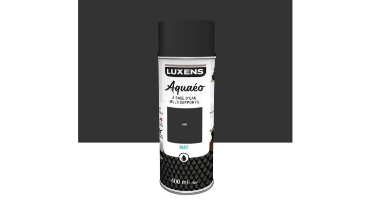 PEINTURE AEROSOL AQUEUX LUXENS 400ML NOIR MAT