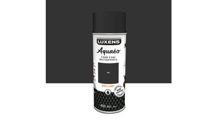 PEINTURE AERO NOIR BRILLANT 0.4L LUXENS