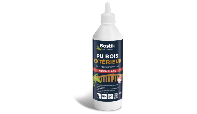 Colle à bois PU bois extérieur 500gr Bostik