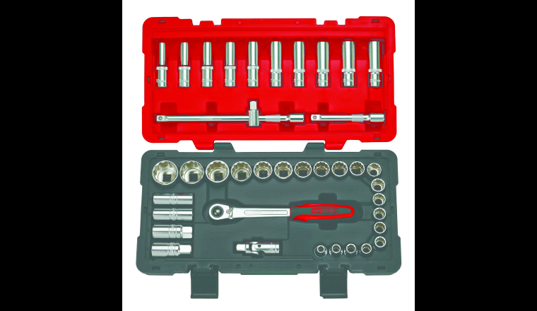 Coffret de douilles et accessoires 12 pans 1/2" KS Tools 922.0640