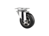 Roulette pivotante avec frein 160mm - fixation platine Tente