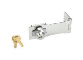 Moraillon 118mm avec serrure intégrée Master Lock 725EURD