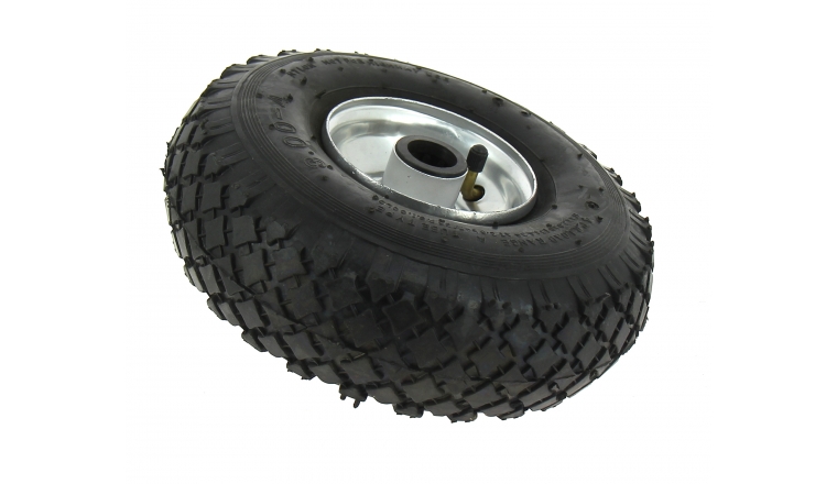Roue gonflable corps tôle pneu standard chage 150kg 260x85mm