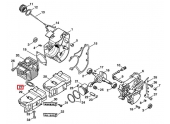 Joint de Silencieux pour Tronçonneuse Stihl MS 200 - Ref 1129-149-0600