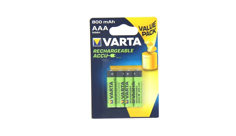 4 Piles rechargeable Varta HR03 AAA - PILES/Piles Rechargeable 